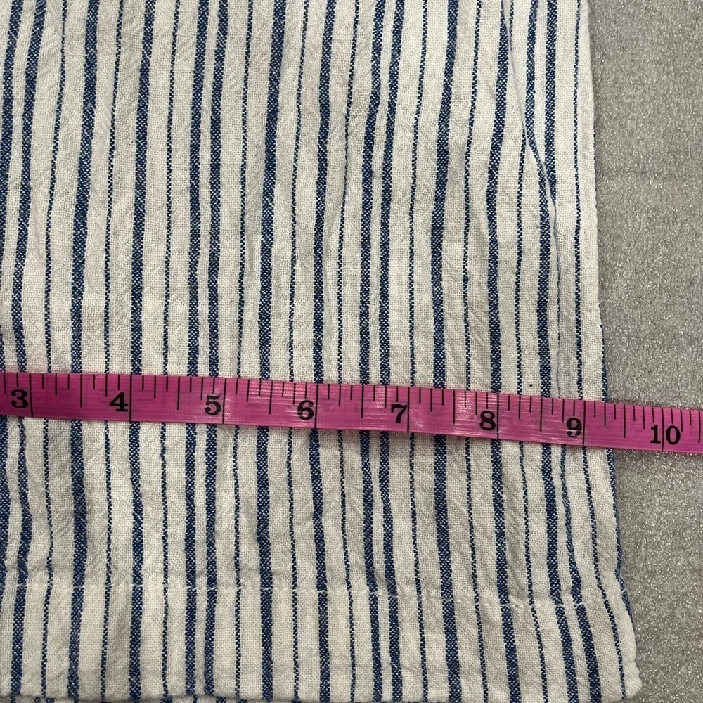 Old Navy Blue and White Striped Linen-Blend Jumpsuit - Picture 4 of 10